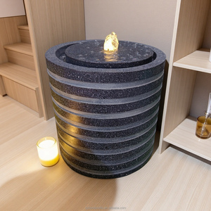 Fontaine à <span class=keywords><strong>boire</strong></span> de jardin de <span class=keywords><strong>cascade</strong></span> de fontaine de résine artificielle de caractéristique d'<span class=keywords><strong>eau</strong></span> d'intérieur luxueuse - Product Image 4