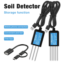 Détecteur de sol professionnel haute précision PH/EC/Température/NPK 8-en-1, testeur de fertilité du sol USB pour l'agriculture
