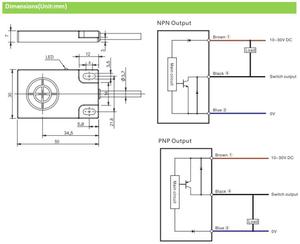 CQ07-10PO IP67 Capacitive Switch Proximity Sensors Flat <b>Blocks</b> <b>Mounting</b> Plastic Level Detection Factory Price CQ07-10PO CQ07-10P - Product Image 5