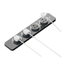 Modules personnalisables, prise murale étanche à la poussière, rail de prise électrique pour meubles de cuisine
