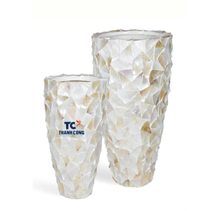 Vase en nacre de luxe Capiz Shell Ramadan pour la décoration de la maison vase à serpillière pour l'affichage fabricant vietnamien - Product Image 3
