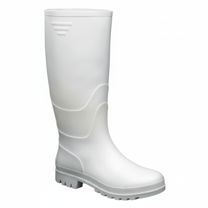 Industrial Starter Bottes de pluie en PVC blanc pour femme - Product Image 1