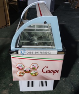 Exhibidor de Helados Pequeño, Congelador de Grado Alimenticio para Paletas Heladas, Vitrina Refrigerada Comercial para Pasteles y Snacks - Product Image 5