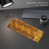 FPC/PCB flexible personnalisé avec un aspect de panneau en cuivre doré pour la conception client OEM/ODM