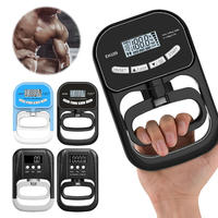 Medidor de Fuerza de Agarre Electrónico Recargable, Material ABS Ligero, Medidor de Fuerza de Dedos para Ejercicios de Fitness