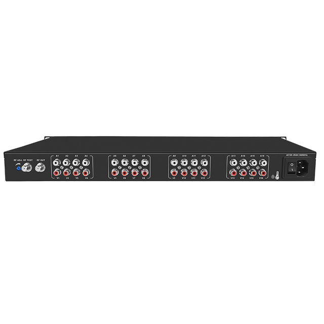 Headend Equipment 16 Channel AV Input to Analog CATV Rf Modulator