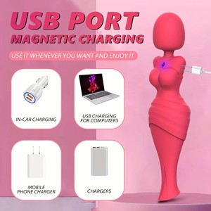 STELLAR PATH Drop Shipping Nipple Clitoral Sucking Massager Rose Tongue Shaped Silicone ABS <b>Vibrator</b> for Women Adult Sex Toy - Product Image 2