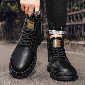 Botas de Hombre de Moda Otoño-Invierno, Botas de Cuero, Zapatos Casuales de Alta Calidad - Product Image 4