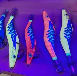 เหยื่อปลอมแข็งแบบมีเงาในที่มืด ผลิตจากพลาสติก ABS ลายไม้ <span class=keywords><strong>กุ้ง</strong></span> พร้อมตะขอ สำหรับตกปลาทะเล - Product Image 1