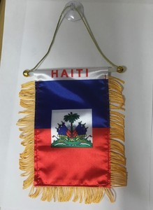 Venta Directa de Fábrica, Bandera de Haití para Espejo Retrovisor de Automóvil, Mini Bandera Haitiana - Product Image 3