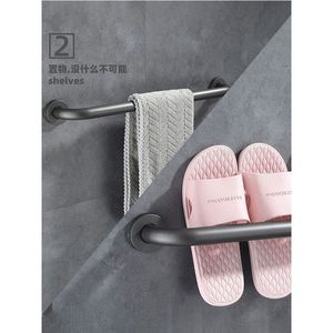 Barre d'appui unique en acier inoxydable 304 gris canon de fusil pour salle de bain, poignée de sécurité pour douche et toilettes - Product Image 3
