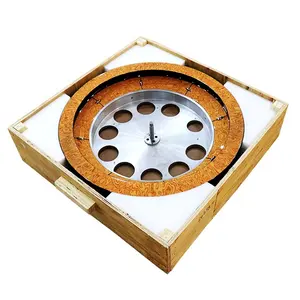 Casino Roulette Wheel YH 32 Inch Professional Standard Luxury Game Roulette Wheel Used Solid Yellow Flower Solid Wood Wheel For Sale