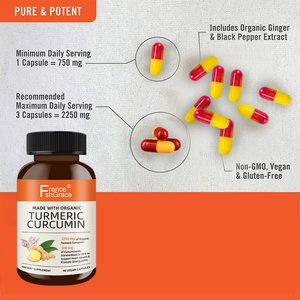 Suplemento de Cúrcuma y Curcumina Personalizado, Apoyo Diario para la Salud de las Articulaciones e Inmunidad para Adultos, Cápsulas de Cúrcuma y Curcumina - Product Image 5