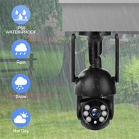 Kamera Keamanan Ikevision Tuya Smart 4K 8MP Sensor CMOS WiFi 2.4G PTZ dengan Visi Malam Berwarna, Lensa 2.8mm, Ukuran Mini, Tahan Air