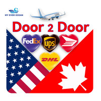 Ever Ocean Estimation du coût à la porte Ddp Service Guangdong Transporteur Express Courier Air Agent d'expédition à bas prix vers les États-Unis et le Canada