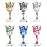 Ensemble de 210 ml de verres à vin en plastique de haute qualité pour mariage, anniversaire, bar, flûtes à champagne, gobelets à cocktail, verres à whisky
