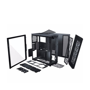 Boîtier de jeu PC haut de gamme Phanteks Full Tower ATX avec panneau latéral en verre trempé noir, ports USB, Windows, en stock - Product Image 4