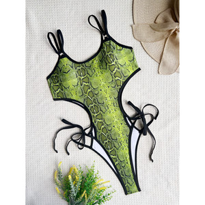 Costumi da bagno interi Sexy con stampa serpente - Product Image 3