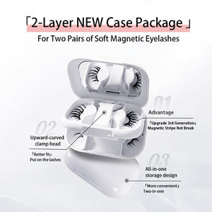 <span class=keywords><strong>Cils</strong></span> magnétiques souples et doux de qualité supérieure Confort toute la journée Sans cruauté <span class=keywords><strong>Cils</strong></span> artificiels Aspect naturel pour femmes filles Débutantes - Product Image 2