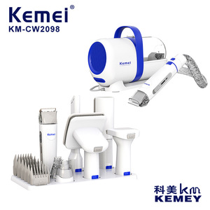 เครื่องตัดขนสัตว์เลี้ยง Kemei ใบมีดเซรามิกแบบชาร์จไฟได้พร้อมระบบดูดฝุ่นสำหรับสุนัขและแมว รุ่น KM-CW2098 - Product Image 4