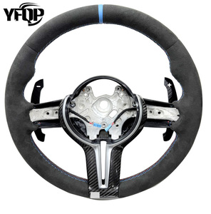 Apto para <span class=keywords><strong>volante</strong></span> BMW Serie G para actualizar F30 F10 m3 m5 m2 M4 M6 X5 X6 Plug and <span class=keywords><strong>Play</strong></span> <span class=keywords><strong>volante</strong></span> de carbono de cuero personalizado - Product Image 4
