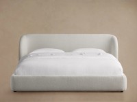 Modernes Luxus-Massivholzbettgestell Designer Adalynn Gepolstertes Plattformbett Holzbetten für Schlafzimmer-Sets Luxusartikel