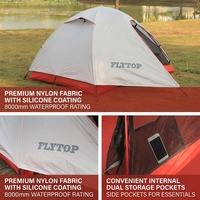 Tente de trekking professionnelle double couche en nylon 20D enduit de silicone, avec poteaux en aluminium, 1,9 kg, légère, imperméabilité 3000 mm+, 4 saisons