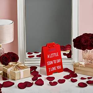 <span class=keywords><strong>ดอกไม้</strong></span>ประดิษฐ์โรแมนติกตกแต่งโต๊ะสำหรับคนรักตลกวันเกิดและของขวัญแต่งงานไอเดีย 'สำหรับความรักคุณ' ลงชื่อรวมสามี g - Product Image 6