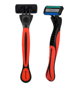 HAOWELL 五军刀片剃须刀剃须刀刀片可替换 OEM 月 + 4/13 盒吸塑 - Product Image 1