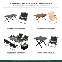Table de camping pliante moderne avec structure en fer, accoudoirs en bois massif, siège en polyester, portable, légère, pour la plage, le pique-nique, le jardin