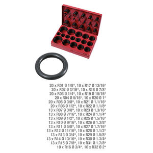 407 Pcs Assortiment de joints toriques en pouces Anneaux de retenue durables pour diverses applications - Product Image 1