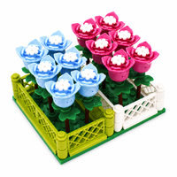 Blocs de construction de fleurs de tulipes MOC DIY, modèle de tulipes colorées, blocs de plantes à assembler créativement, décoration, cadeaux de vacances pour tous les âges