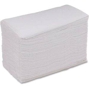 Lot de 100 serviettes de toilette blanches 1 plis 12 x 17 pouces, 5 paquets/carton - Product Image 4