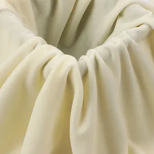 240g High Quality Korean Velvet 100% Polyester Weft Ribbed Knit Inelasticity Textile Fabric