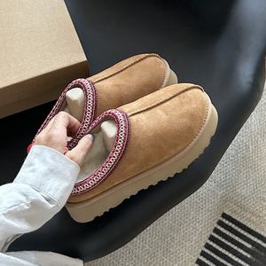 OEM&ODM High Quality UGGS Brand Sheepskin Fur Integrated Wool <b>Slippers</b> Winter Women's Shoes - Product Image 3