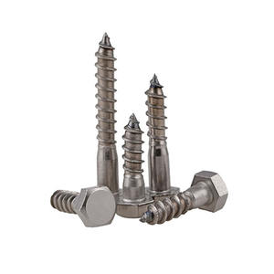 Tornillos Autorroscantes <span class=keywords><strong>de</strong></span> Cabeza Hexagonal <span class=keywords><strong>de</strong></span> Acero al Carbono DIN571, Tornillos <span class=keywords><strong>de</strong></span> Cabeza Hexagonal SUS304 M6 M8 M10 M12, Tornillos Largos para Madera - Product Image 4