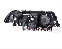 Nouvel ensemble de phares pour Série 3 E46 04-06 12V LED Haute luminosité 4000K Feux de jour 4500LMN 65W