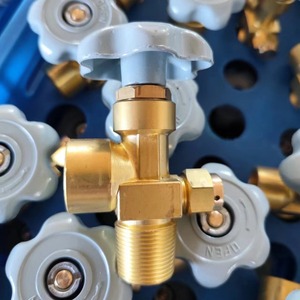 Vanne à bille en laiton de haute qualité CGA580 Vanne de bouteille de gaz inerte pour l'eau Hélium-Néon-Argon-Krypton-Xénon - Product Image 4