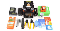 FTTH Fiber Optic Equipment Cable Tool Fiber Tool Kit Optical Fiber with Visual Fault Locator and Optical Power Meter Tool Bag