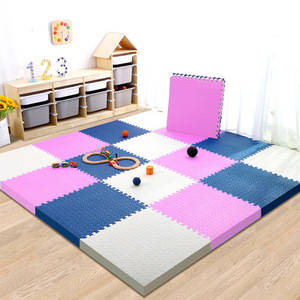 Wholesale Interlocking Exercise <strong>Foam</strong> Mats Solid Colors Thick <strong>Soft</strong> Kids Eva Puzzle <strong>Floor</strong> <strong>Foam</strong> Play Gym Mat - Product Image 1