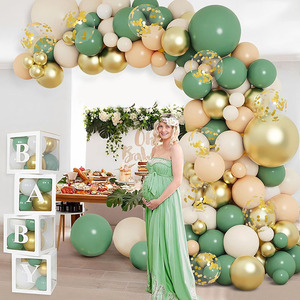 Kit de Decoración de Arco de Globos de Látex Verde Oliva, Fondo para Fiesta de Cumpleaños, Decoración de Globos para Disfraces de Boda, Set de Decoración para Cumpleaños - Product Image 3
