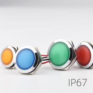 M22ไฟนำร่องติดแผงไฟแสดงสถานะ PBM-22L กั้นนำสายไฟ22มม. ไฟแสดงสถานะแบบติดตั้งได้โดยนักบิน - Product Image 5