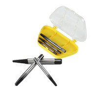 Pexmientas 6PCS HSS Titane Enduit Cassé Endommagé Boulon Remover Outils Endommagé Vis Outil Extracteur De Vis