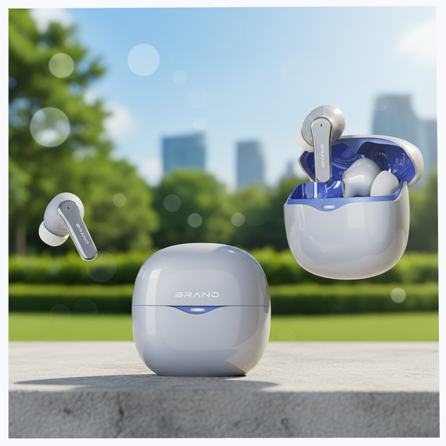 Best Selling TWS Mini Earbuds With Big Bass Sound Ultra-Light Ergonomic Headphone 650 MAh Battery APP Control Options ANC+ENC