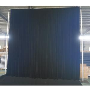 Modular Adjustable Aluminum Pipe and Drape <b>Backdrop</b> <b>Stand</b> with Silver Finish for Wedding Mandap Events - Product Image 1