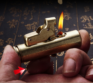 Briquet en laiton authentique au kérosène, briquet en laiton de la Seconde Guerre mondiale pour hommes - Product Image 6