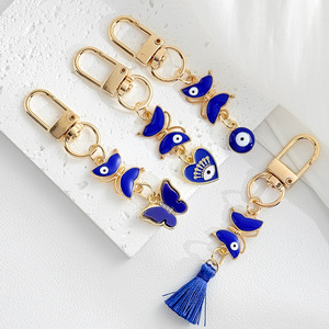 Persimmon Shape Resin <strong>Keychain</strong> Lucky Meaning "Everything Goes Well" Transparent Glitter Key Ring Chinese Style Bag Pendant Gift - Product Image 3