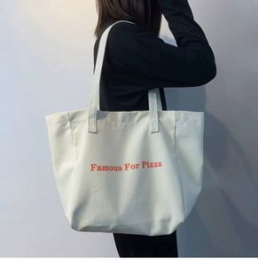 Sac fourre-tout en toile de coton recyclé personnalisé en gros avec longue poignée et bandoulière - Prix compétitif - Product Image 1