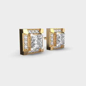Elegant Premium Diamond <b>Stud</b> Earrings 925 <b>Sterling</b> <b>Silver</b> High Shine Luxury Fine Jewelry Stylish Accessories for Women Gift - Product Image 3