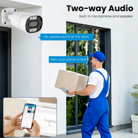 Caméra IP de sécurité extérieure 4MP 5MP 8MP 4K avec microphone intégré, PoE en option, pour maison et bureau